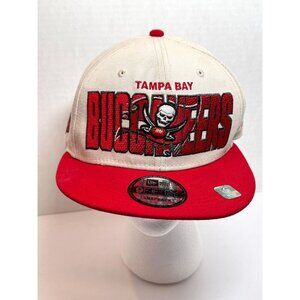 Tampa Bay Buccaneers New Era 9Fifty Snapback Hat‎ Cap Cream and Red